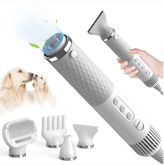 🐾 PawGroom™ 2-in-1 Haustier-Haartrockner & Pflegebürste