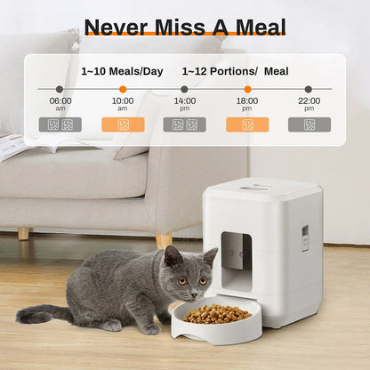 🐾 Pet Lux Lounge™ Smart WiFi Futterautomat 2L