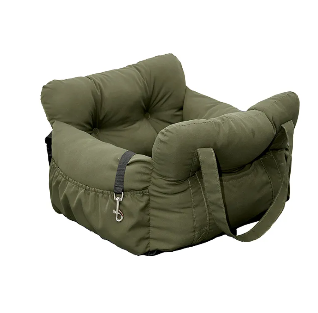 Teddyngton TravelNest™ – Luxus Hundeautositz & Reisebett.