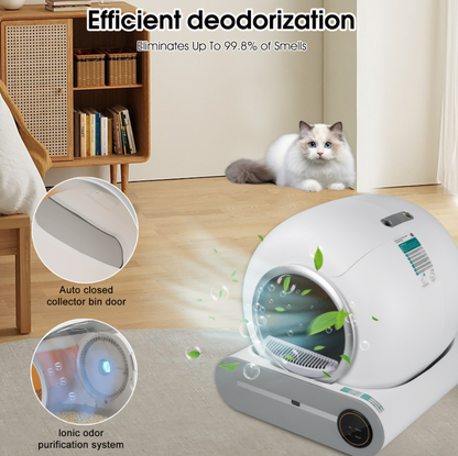 Intelligente, selbstreinigende Katzentoilette
