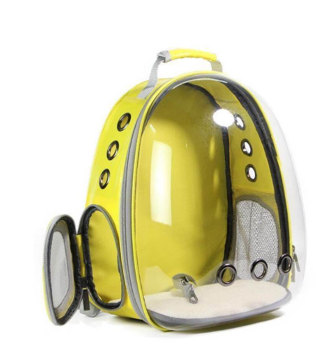 Katzen-Transportrucksack im Raumkapsel-Design für Reisen im Freien
