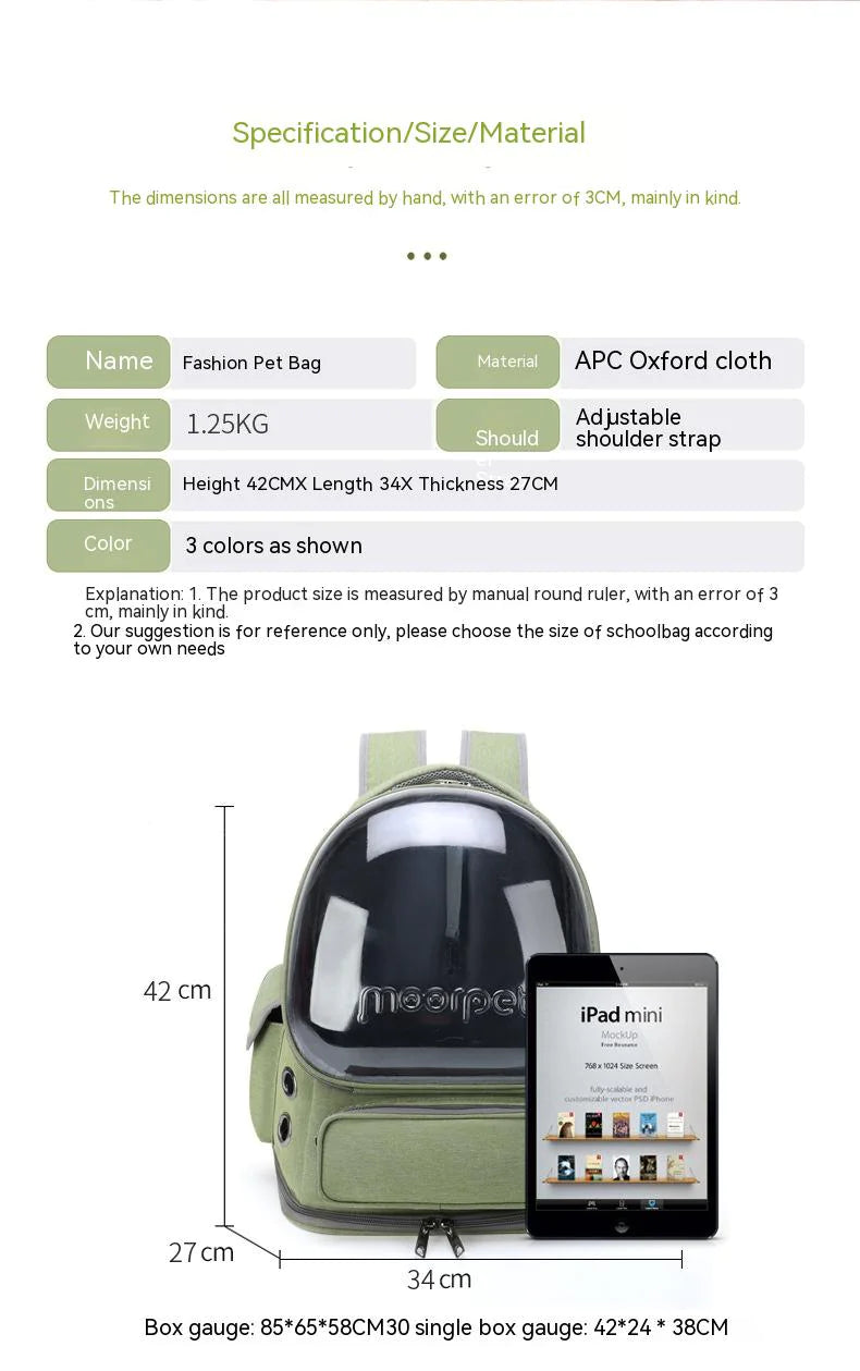 Haustier Reisetasche 360 Grad