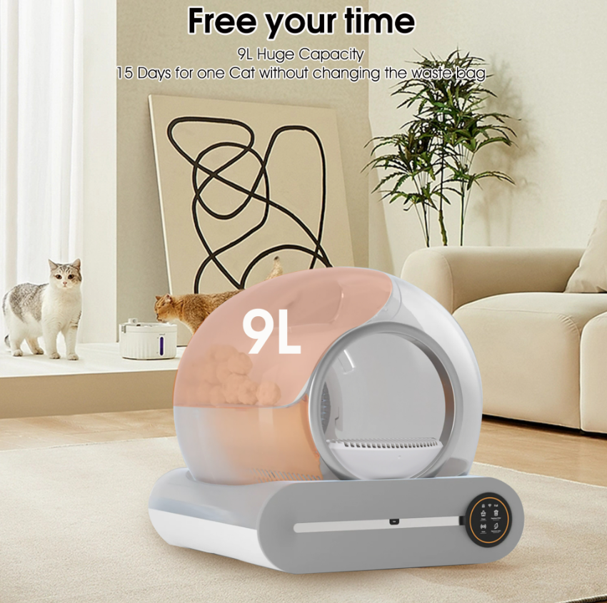 Intelligente, selbstreinigende Katzentoilette