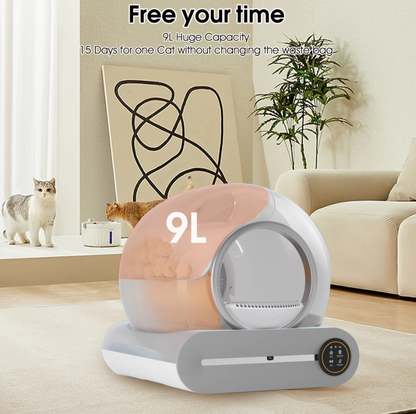 Intelligente, selbstreinigende Katzentoilette