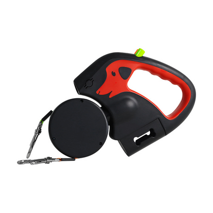 🐾 Pet Lux Lounge™ Premium Doppel-Rollleine  Zwei Hunde. Eine Leine.