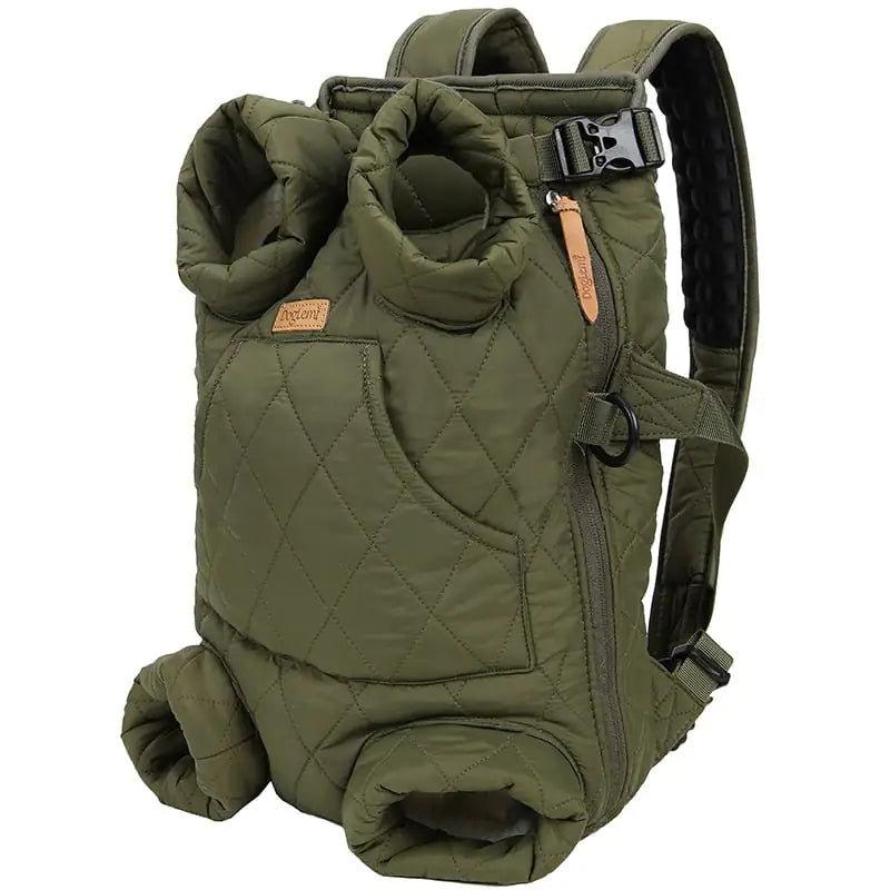 winterlicher haustier-tragerucksack