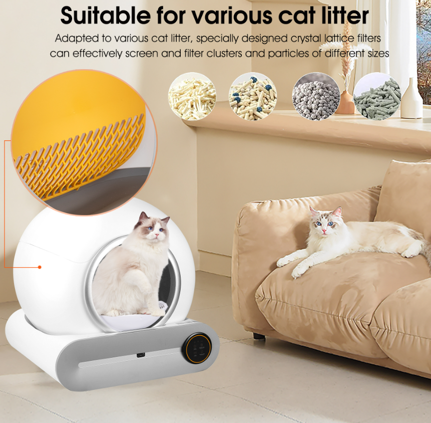 Intelligente, selbstreinigende Katzentoilette