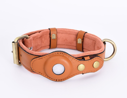 Hundehalsband aus Leder mit Ortungsfunktion