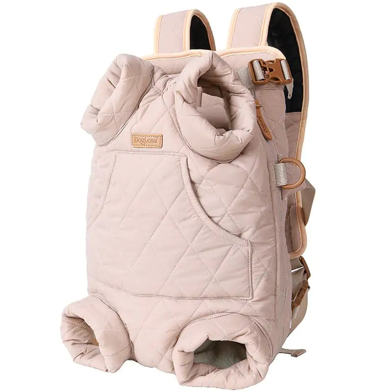 winterlicher haustier-tragerucksack